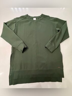 Lole Mindset Tunic Olive Green Crewneck Sweatshirt, XS